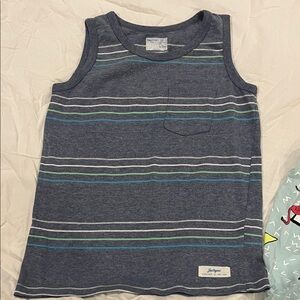 GAP Blue Kids Tank Top with Stripes